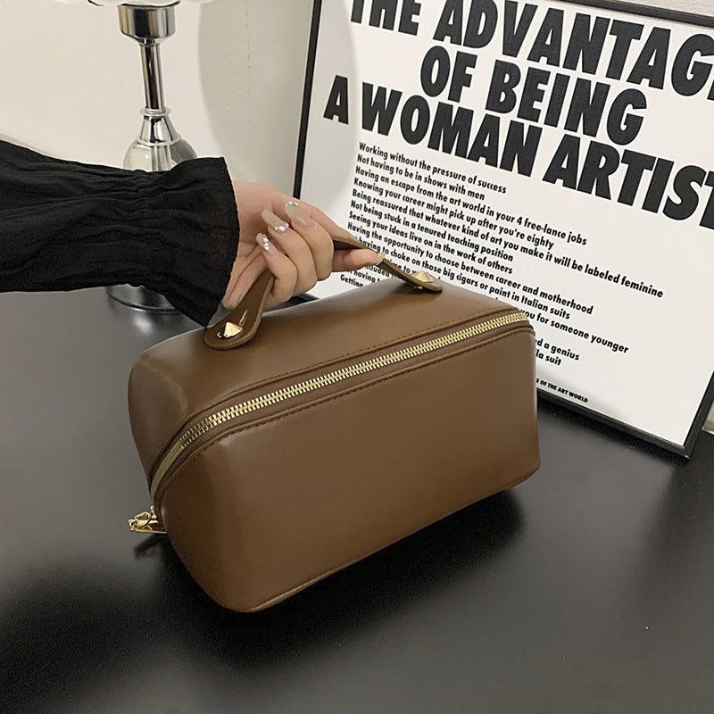 Javrenlo Minimalist Solid-Color Cosmetic Travel Bag - product image 2